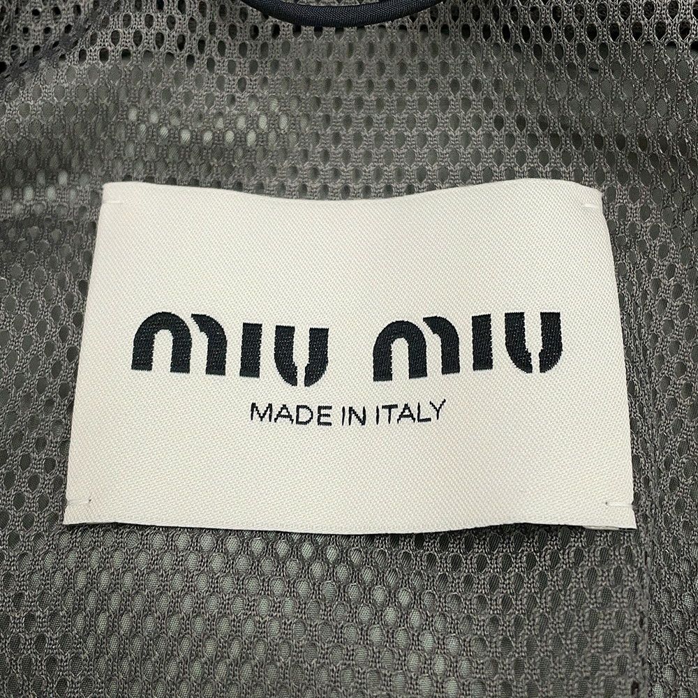 ミュウミュウ ブルゾン テクニカルシルク ジップアップブルゾン レディースサイズ40 ML1220 Miu Miu アウター