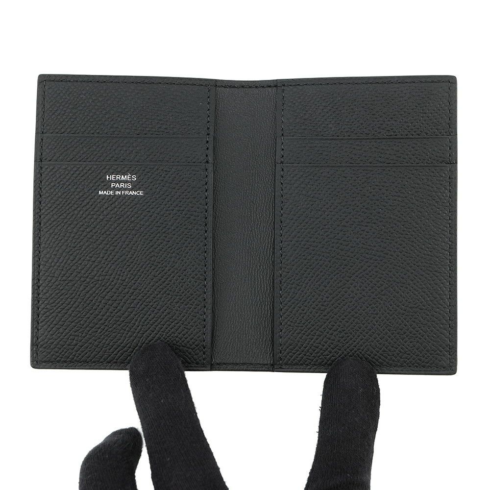 エルメス カードケース MC2 ユークリッド ブラック エプソン W刻印 名刺入れ 黒
