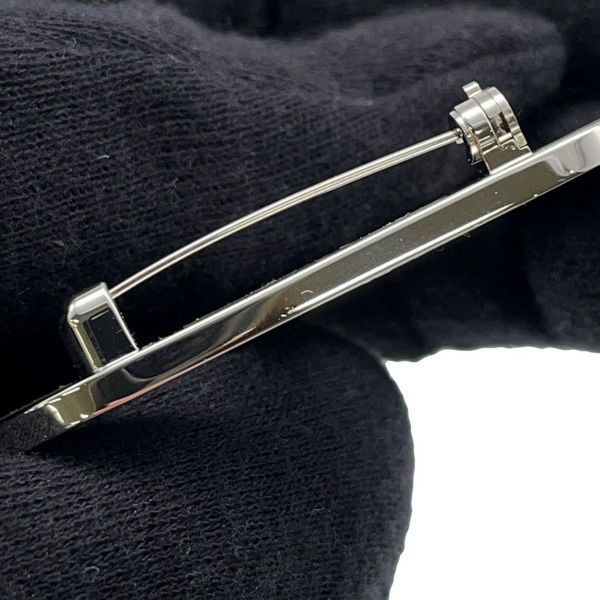 エルメス ブローチ シェーヌダンクル ブラック/シルバー金具 エプソン