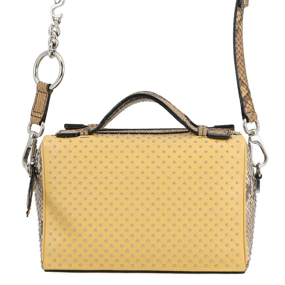 トッズ ハンドバッグ スタッズ ゴンミーニ ミニ パイソン レザー XBWDONHB100XMAB999 TOD'S 2way