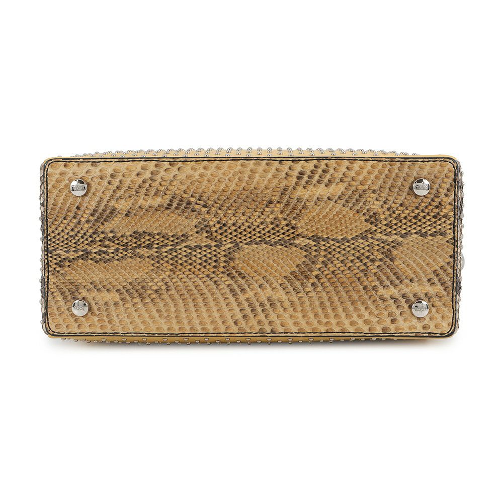 トッズ ハンドバッグ スタッズ ゴンミーニ ミニ パイソン レザー XBWDONHB100XMAB999 TOD'S 2way