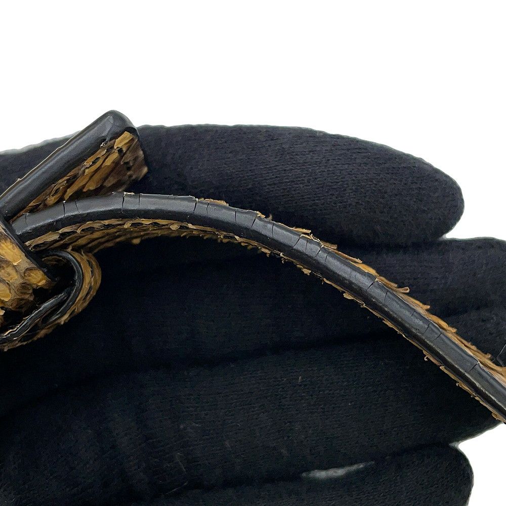 トッズ ハンドバッグ スタッズ ゴンミーニ ミニ パイソン レザー XBWDONHB100XMAB999 TOD'S 2way