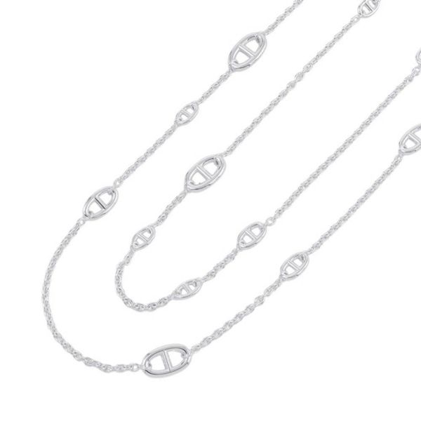 エルメス ネックレス シェーヌダンクル ファランドール SV925シルバー サイズ120 HERMES ロングネックレス ジュエリー