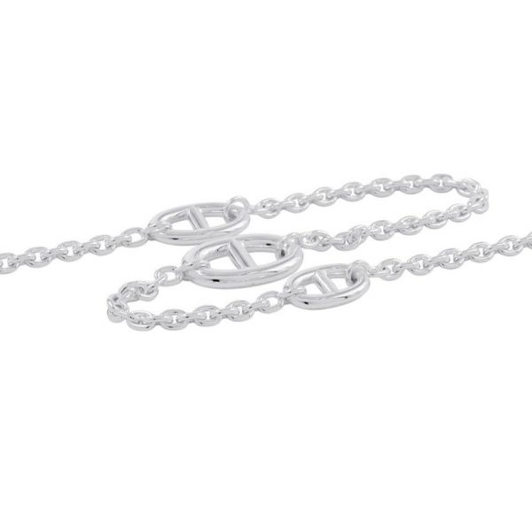 エルメス ネックレス シェーヌダンクル ファランドール SV925シルバー サイズ120 HERMES ロングネックレス ジュエリー