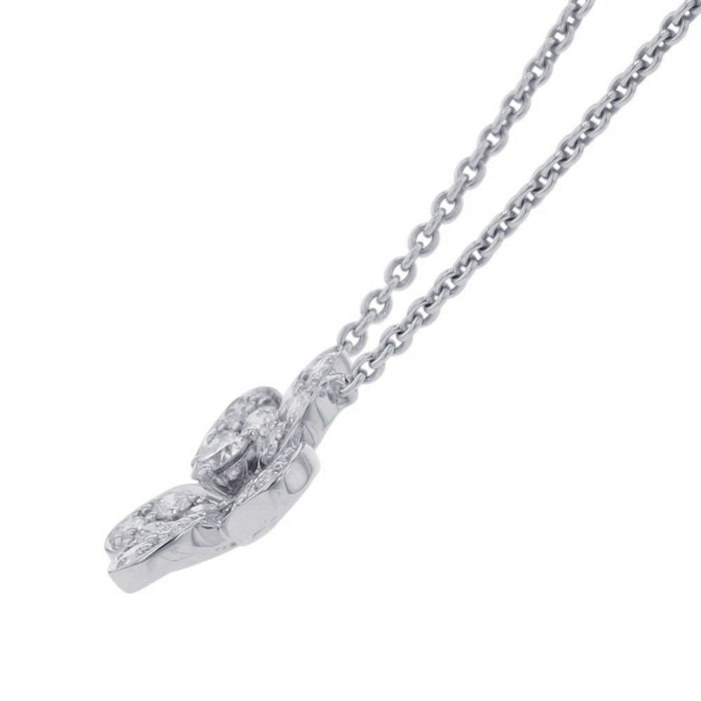 グラフ ネックレス ワイルドフラワー パヴェダイヤモンド ペンダント ダイヤ 計0.42ct K18WGホワイトゴールド RGP773