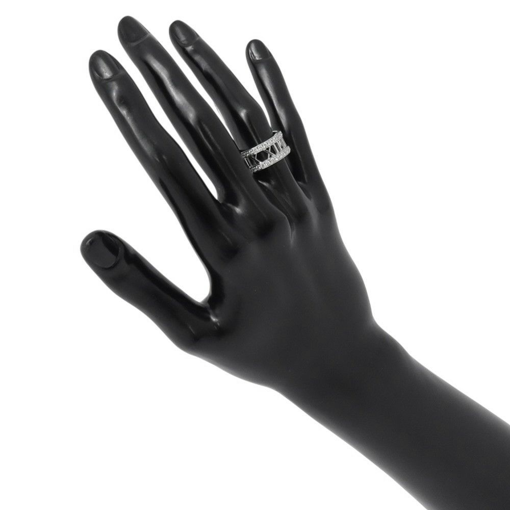 ティファニー リング アトラス オープンリング ダイヤモンド K18WGホワイトゴールド リングサイズ約13号 Tiffany&Co. 指輪