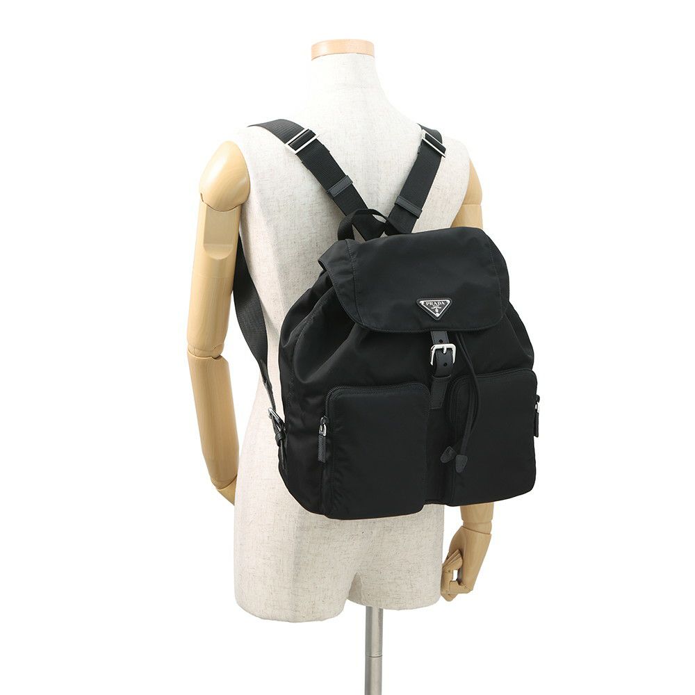 プラダ リュック ナイロン バックパック 1BZ005 PRADA バッグ リュックサック 黒 アウトレット品