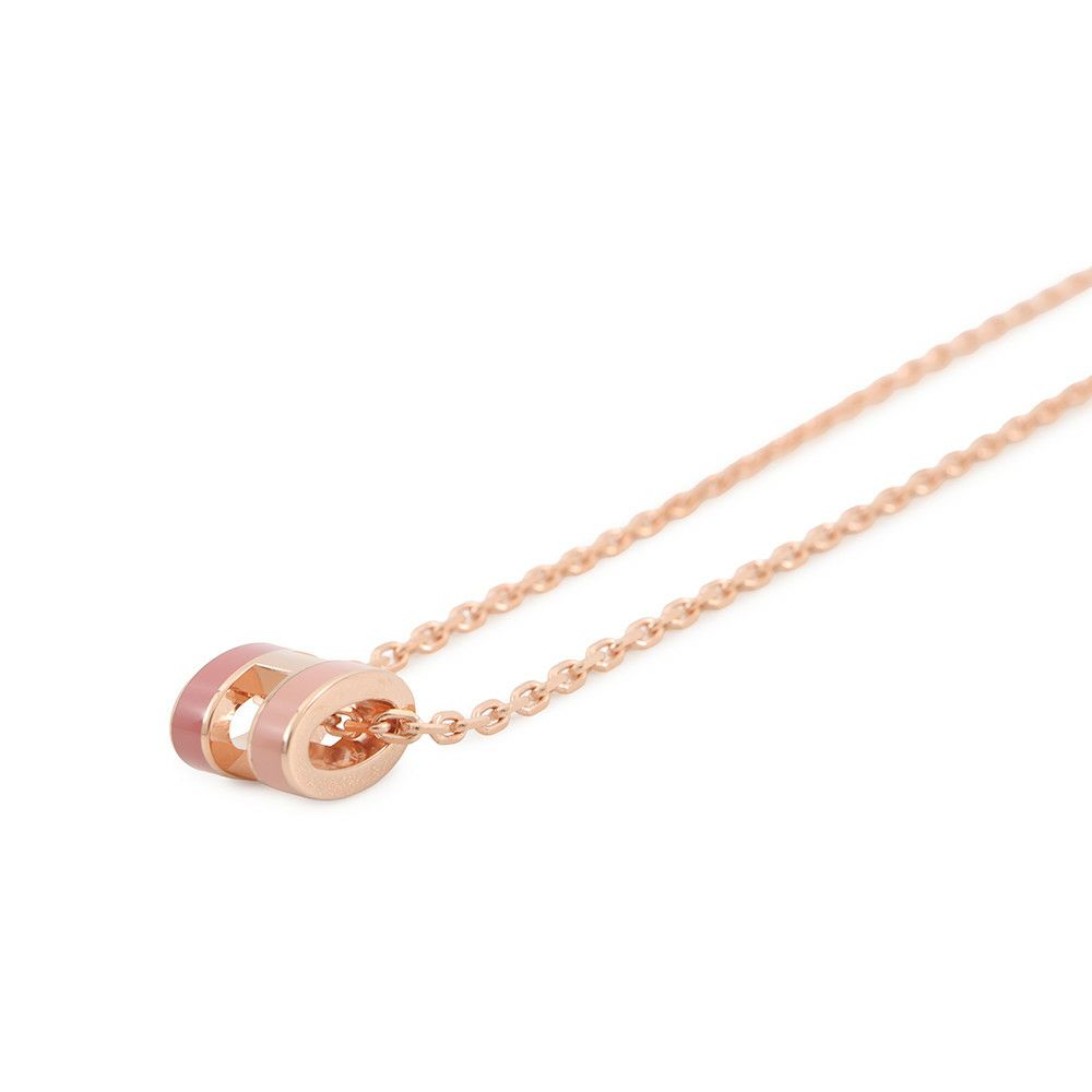 エルメス ネックレス ミニ・ポップアッシュ ロカバール ビューティー ピンク/ピンクゴールド金具 HERMES アクセサリー
