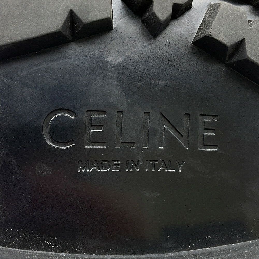 セリーヌ ローファー トリオンフチェーン マーガレット レディースサイズ37 レザー 344893602C CELINE 靴 黒