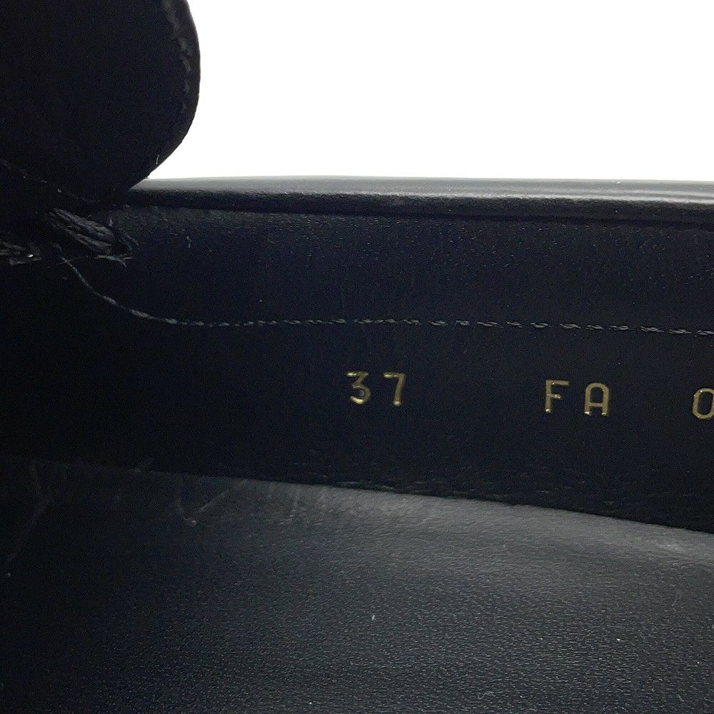 セリーヌ ローファー トリオンフチェーン マーガレット レディースサイズ37 レザー 344893602C CELINE 靴 黒