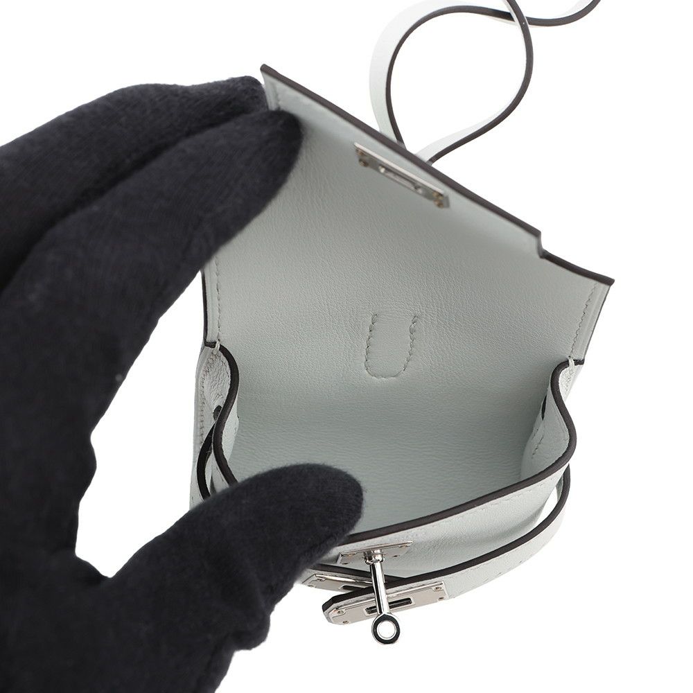 エルメス バッグチャーム ケリー フェスティバル グリパンタン/シルバー金具 スイフト K刻印