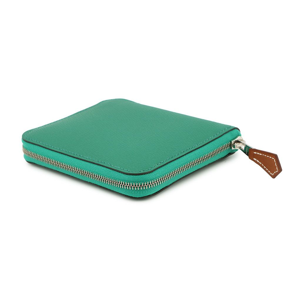 エルメス コインケース アザップコンパクト シルクイン ヴェールヴェルティゴ/シルバー金具 エプソン B刻印 財布