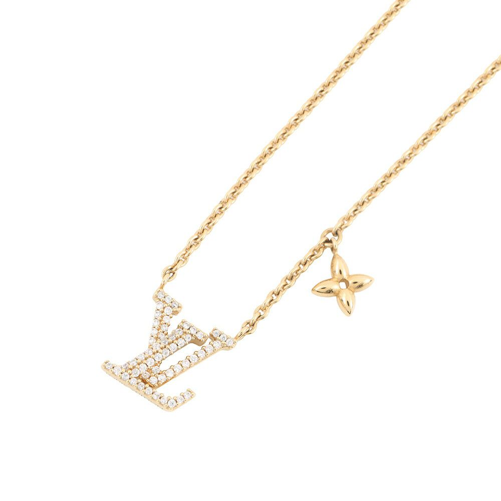 ルイヴィトン ネックレス コリエ LV アイコニック ラインストーン M00596 LOUIS VUITTON アクセサリー