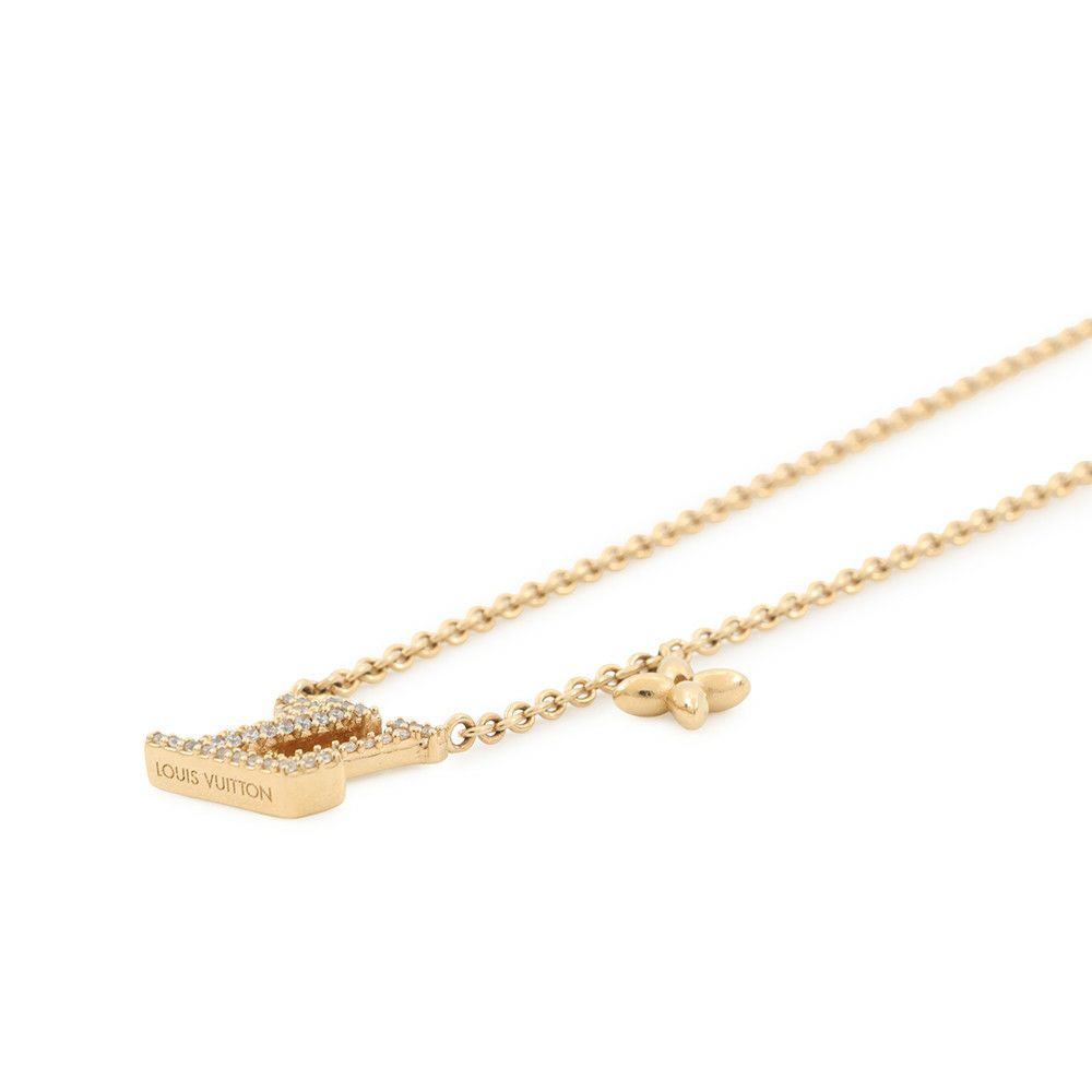 ルイヴィトン ネックレス コリエ LV アイコニック ラインストーン M00596 LOUIS VUITTON アクセサリー