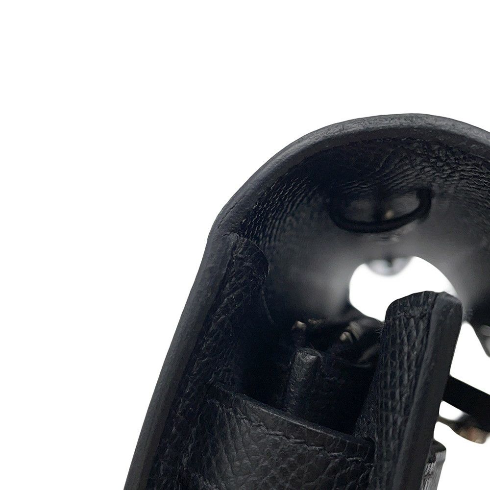 エルメス ケリーウォレット ロング トゥーゴー ブラック/シルバー金具 エプソン K刻印 HERMES 黒