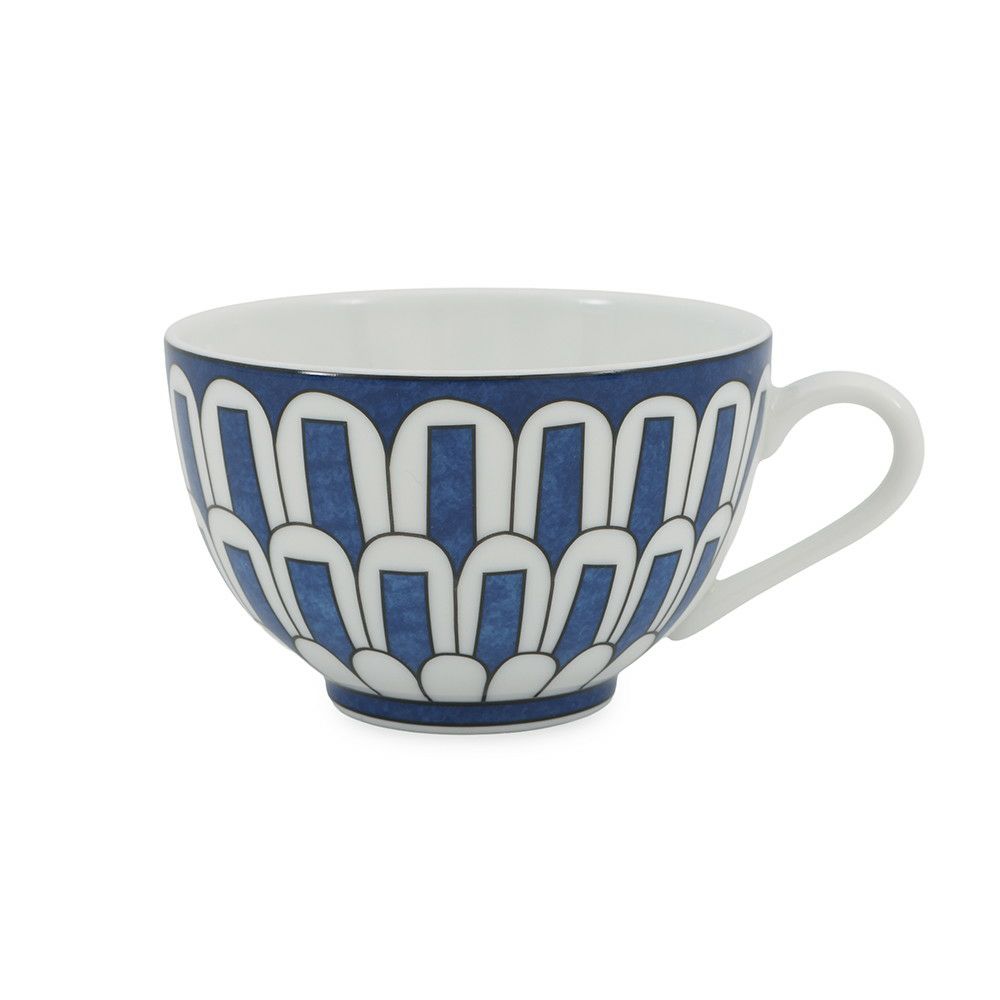 エルメス ティーカップ&ソーサーセット ブルー ダイユール Bleus d'Ailleurs 2客セット 200ml HERMES 食器 ぺア 白