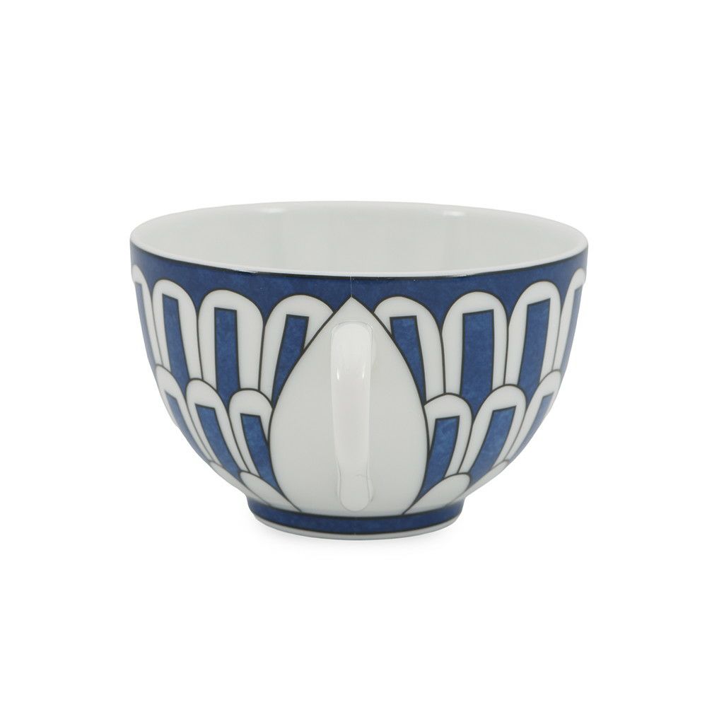 エルメス ティーカップ&ソーサーセット ブルー ダイユール Bleus d'Ailleurs 2客セット 200ml HERMES 食器 ぺア 白