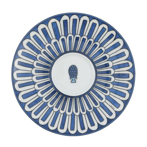 エルメス ティーカップ&ソーサーセット ブルー ダイユール Bleus d'Ailleurs 2客セット 200ml HERMES 食器 ぺア 白