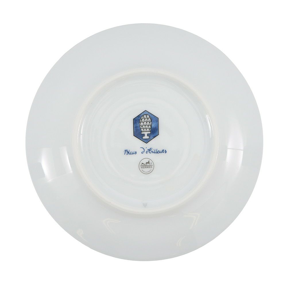 エルメス ティーカップ&ソーサーセット ブルー ダイユール Bleus d'Ailleurs 2客セット 200ml HERMES 食器 ぺア 白