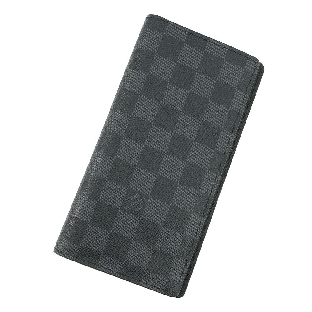 ルイヴィトン 長財布 ダミエ・グラフィット ポルトフォイユ・ブラザ N62665 LOUIS VUITTON ヴィトン 財布 メンズ 黒