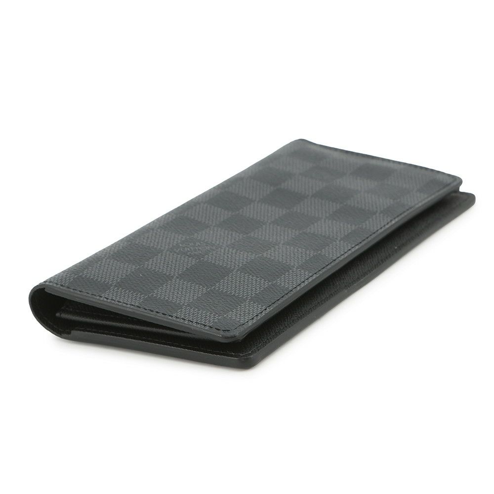 ルイヴィトン 長財布 ダミエ・グラフィット ポルトフォイユ・ブラザ N62665 LOUIS VUITTON ヴィトン 財布 メンズ 黒