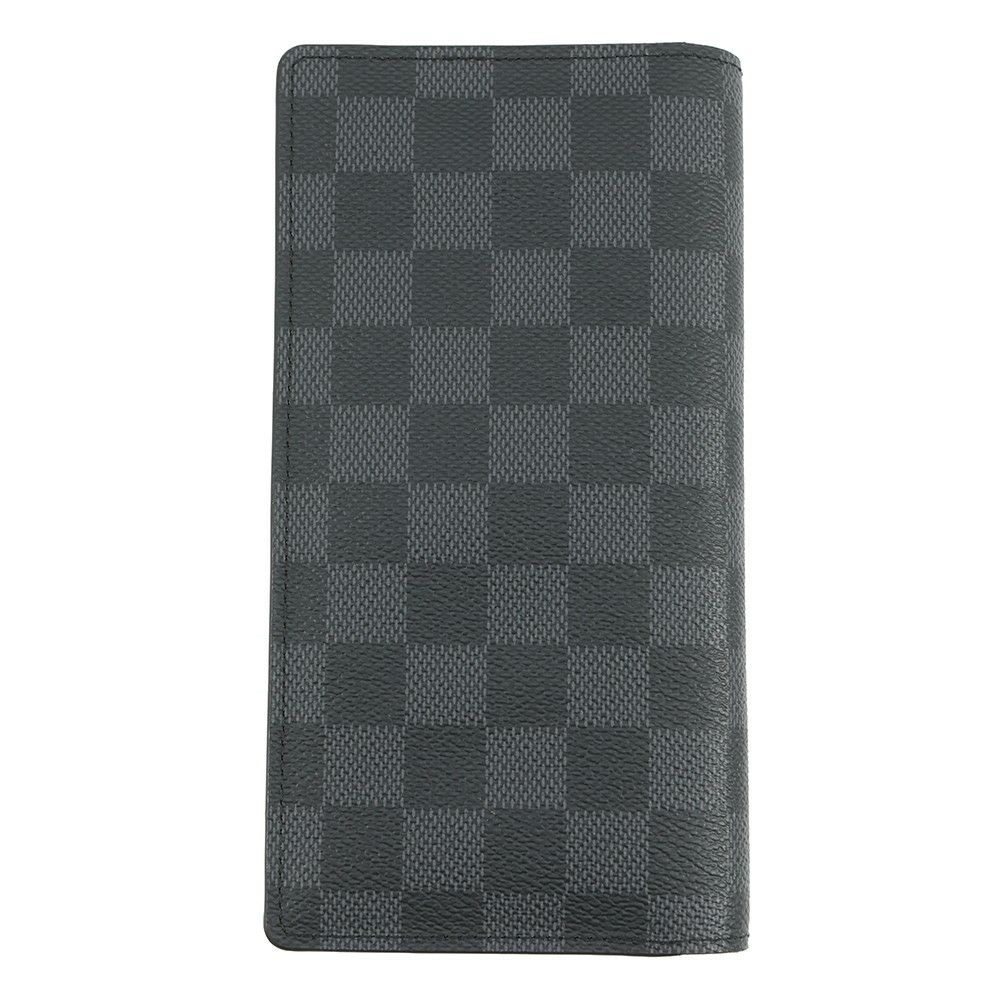 ルイヴィトン 長財布 ダミエ・グラフィット ポルトフォイユ・ブラザ N62665 LOUIS VUITTON ヴィトン 財布 メンズ 黒