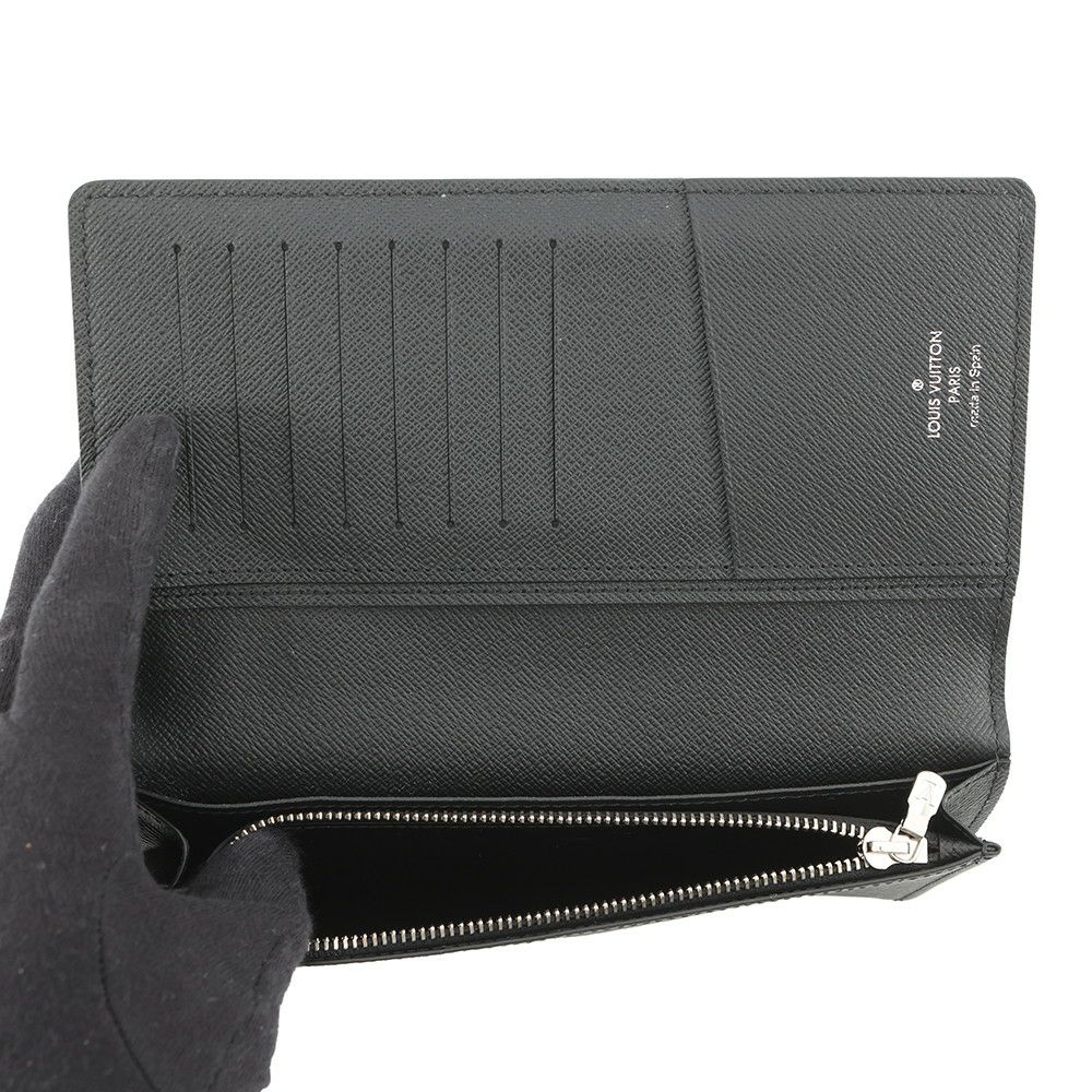 ルイヴィトン 長財布 ダミエ・グラフィット ポルトフォイユ・ブラザ N62665 LOUIS VUITTON ヴィトン 財布 メンズ 黒