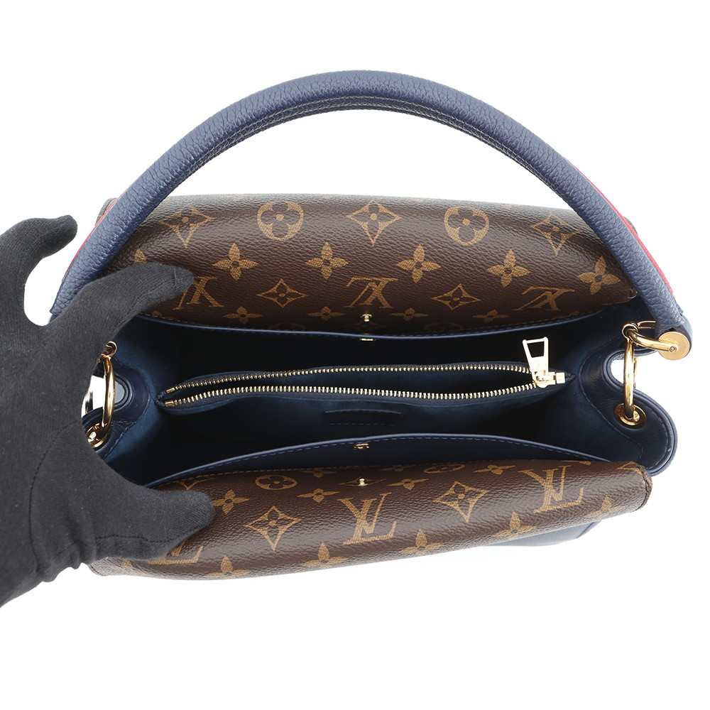 ルイヴィトン ハンドバッグ カーフレザー/モノグラム ドゥブルV M55022 LOUIS VUITTON ヴィトン バッグ 2way ショルダー