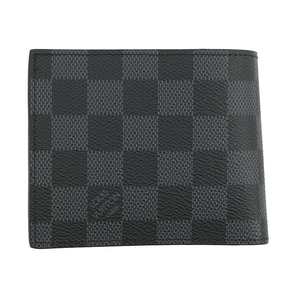 ルイヴィトン 財布 ダミエグラフィット ポルトフォイユ・マルコ NM N63336 LOUIS VUITTON メンズ 黒 二つ折り財布