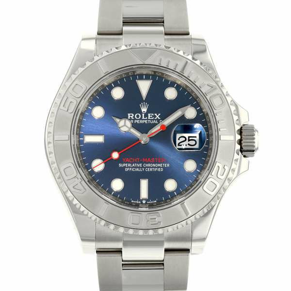 ロレックス ヨットマスター ロレジウム SS/プラチナ ランダムシリアル ルーレット 126622 ROLEX 腕時計 ブルー文字盤