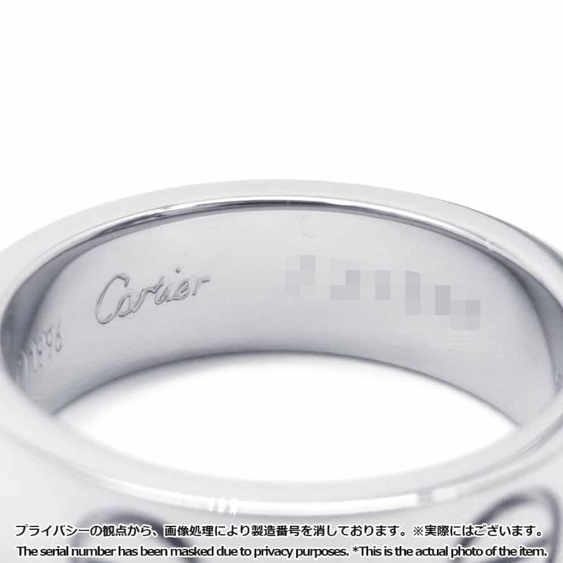 カルティエ リング ラブリング K18WGホワイトゴールド リングサイズ50 Cartier LOVEリング 指輪 ジュエリー