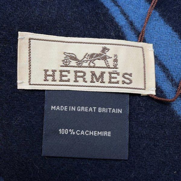 エルメス マフラー ジグザグのサングル カシミヤ HERMES メンズ