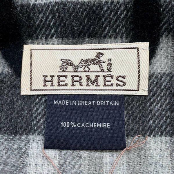 エルメス マフラー タータン・マイヨン カシミヤ HERMES アパレル 黒