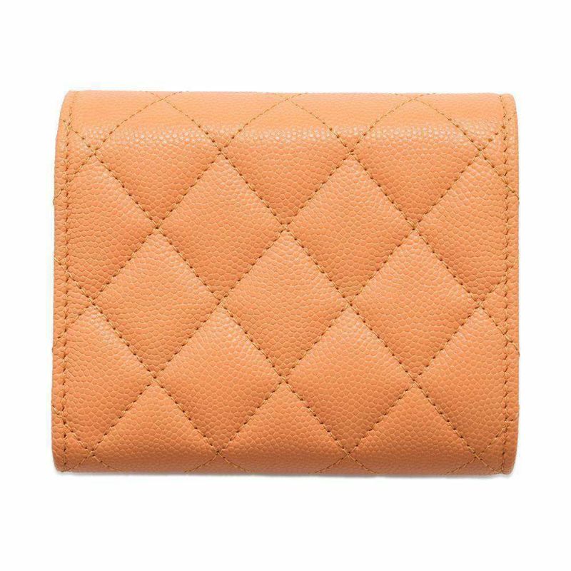 シャネル 三つ折り財布 マトラッセ ココマーク キャビアスキン AP3713 CHANEL 財布
