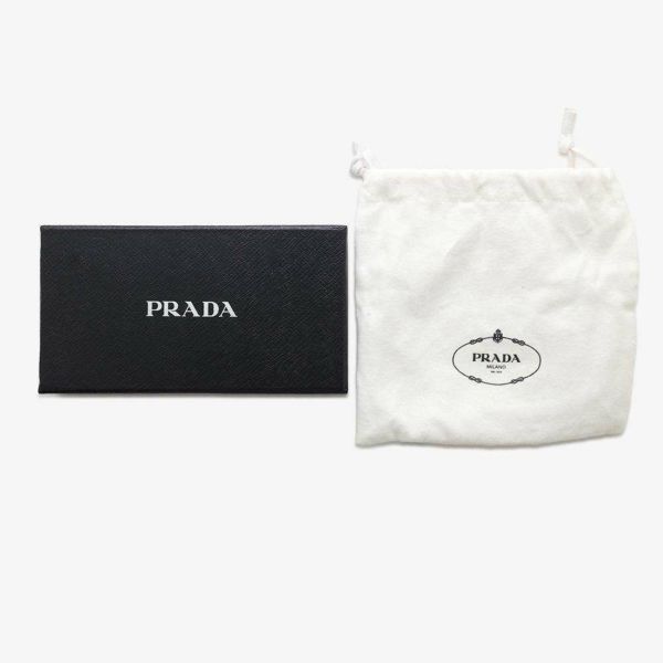 プラダ キーホルダー ロボット バッグチャーム サフィアーノレザー メタル 2TR101 PRADA 白 黒