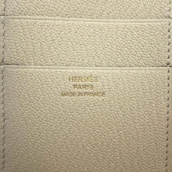 エルメス 三つ折り財布 ベアン コンビネ ナタ/ゴールド金具 シェブルミゾル U刻印 HERMES 財布 シェーブル