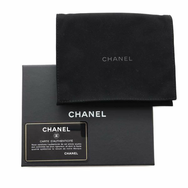 シャネル ミニチェーンウォレット カードケース マトラッセ キャビアスキン AP0238 CHANEL 財布