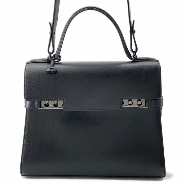 デルヴォー ハンドバッグ タンペートMM レザー AA0368AAX099ZPV Delvaux デルボー 2way 黒