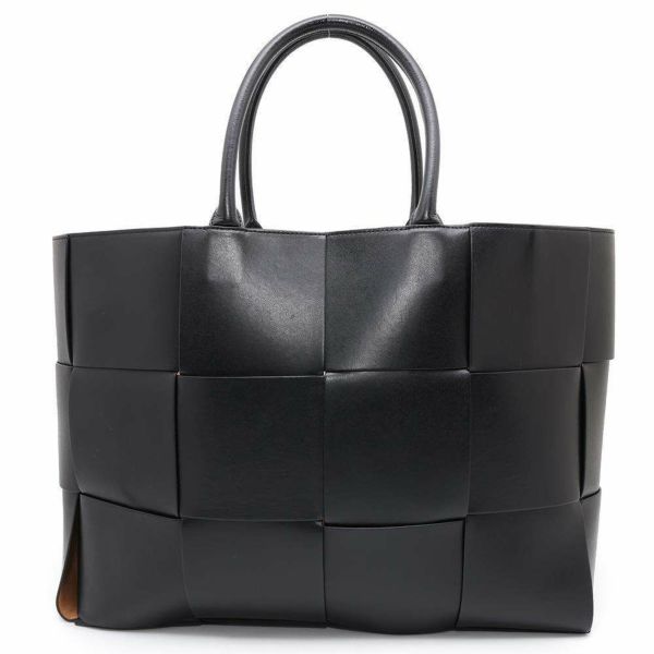 ボッテガヴェネタ トートバッグ マキシイントレチャート アルコ ラージ カーフレザー 608608 BOTTEGA VENETA 黒