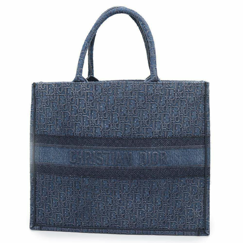 クリスチャン・ディオール トートバッグ オブリーク ブックトート ラージ デニム M1286ZWAL Christian Dior トロッター
