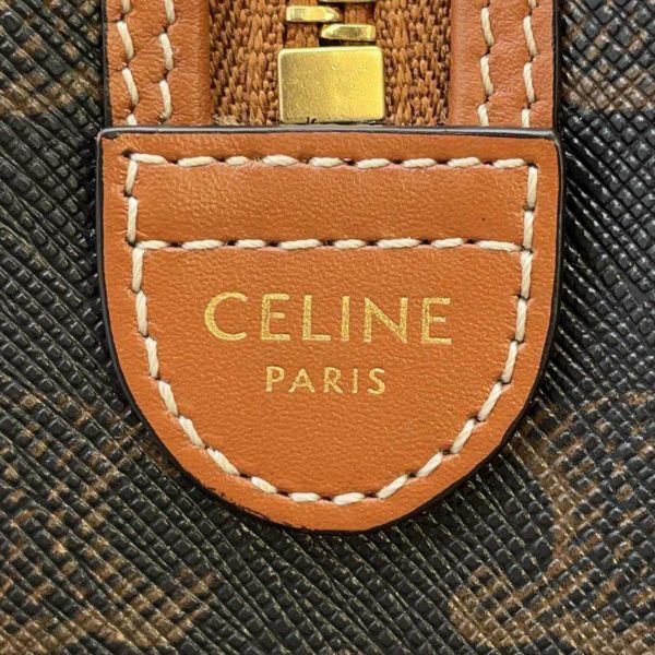 セリーヌ ハンドバッグ トリオンフ スモール ボストンバッグ 197582 CELINE 2wayショルダーバッグ ブラウン