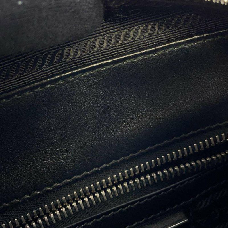 プラダ ショルダーバッグ ロゴ サフィアーノ 2VH040 PRADA バッグ 斜め掛け 黒 メンズ
