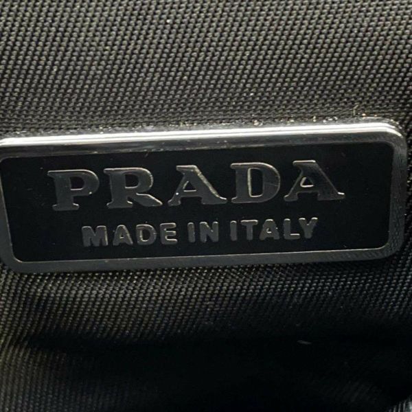 プラダ ショルダーバッグ トライアングルロゴ ナイロン MV583 PRADA 2way ウエストバッグ 黒