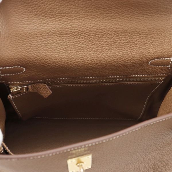 エルメス ハンドバッグ ケリー25 内縫い ゴールド/ゴールド金具 トゴ K刻印 ２wayショルダー