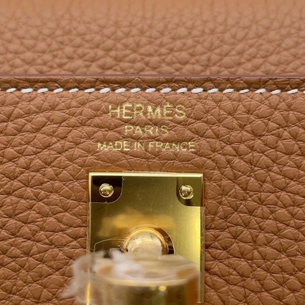 エルメス ハンドバッグ ケリー25 内縫い ゴールド/ゴールド金具 トゴ K刻印 ２wayショルダー