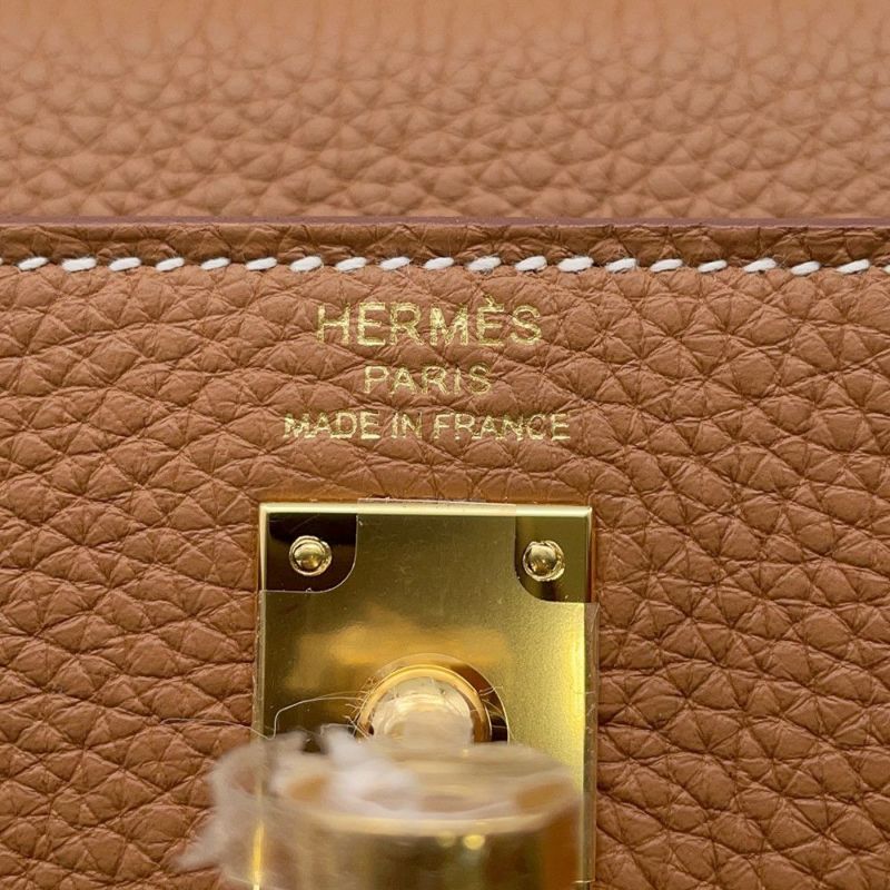 エルメス ハンドバッグ ケリー25 内縫い ゴールド/ゴールド金具 トゴ K刻印 ２wayショルダー