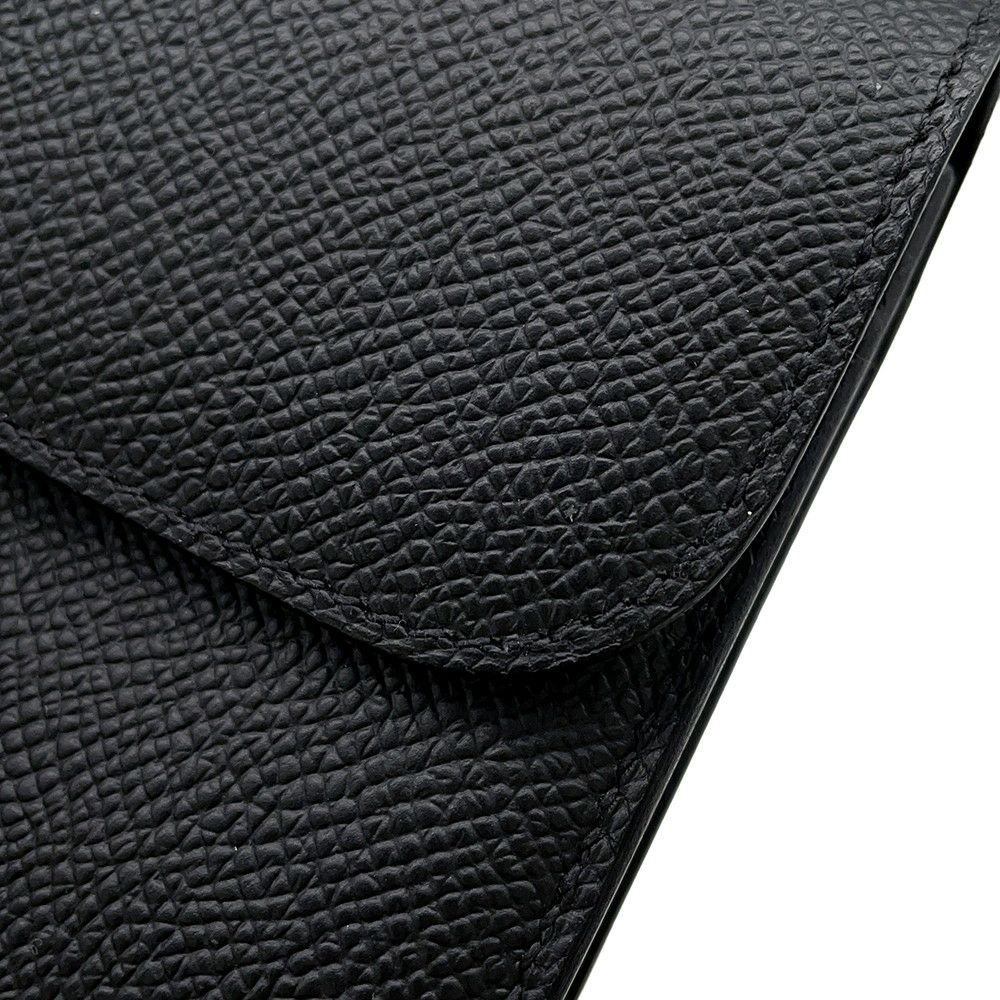 エルメス 長財布 コンスタンス トゥーゴー ロング ブラック/シルバー金具 エプソン W刻印 財布 黒