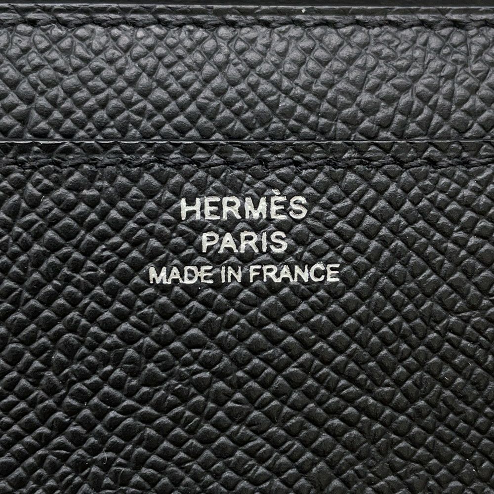 エルメス 長財布 コンスタンス トゥーゴー ロング ブラック/シルバー金具 エプソン W刻印 財布 黒