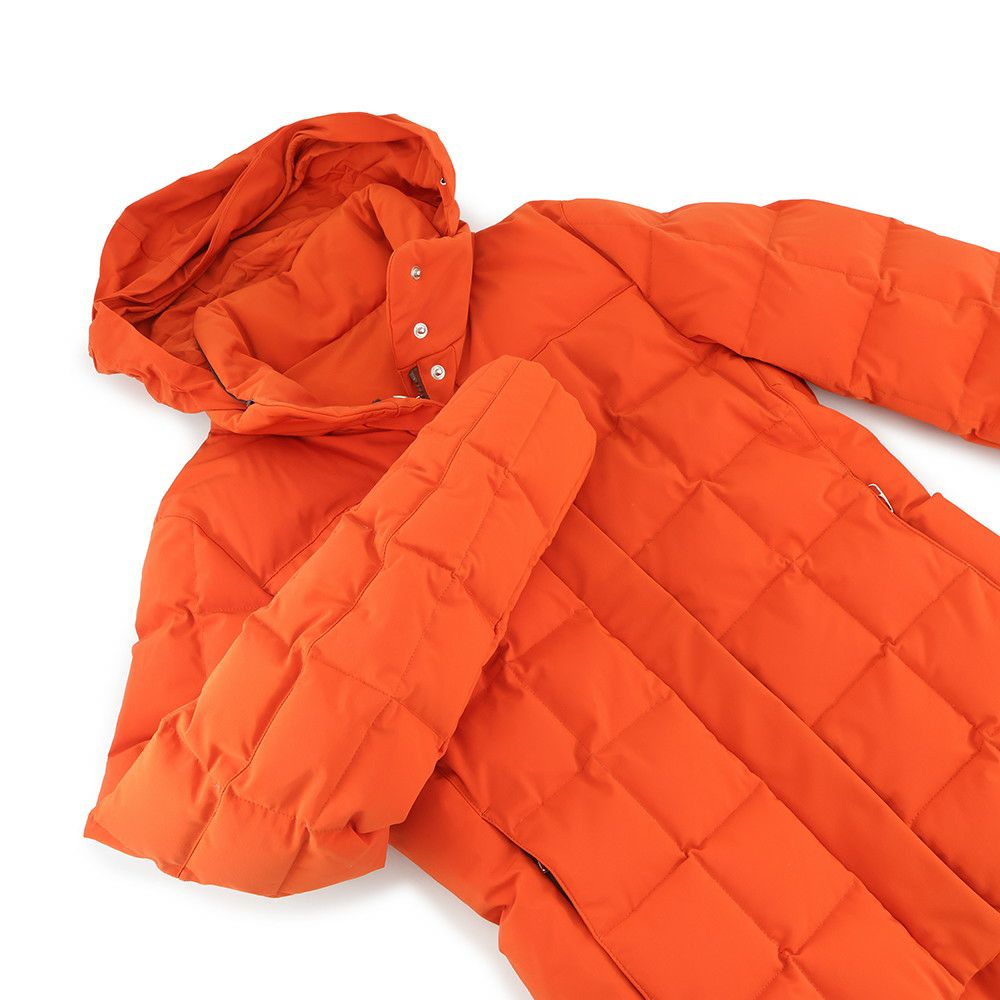 エルメス ダウンジャケット レザー セリエ ナイロン レディースサイズM HERMES アウター