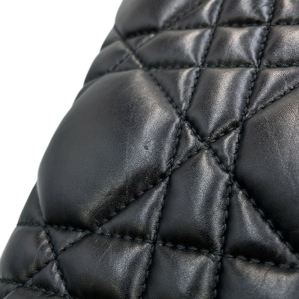 クリスチャン・ディオール チェーンショルダーバッグ Caro カロ ポーチ マクロカナージュ S5135UNGX Christian Dior 黒